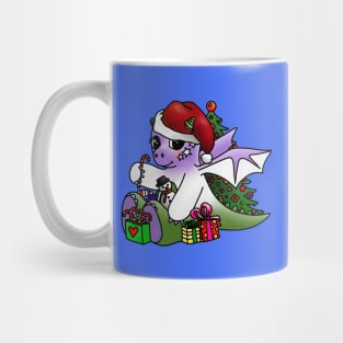 Little Genderqueer Christmas Dragon Mug